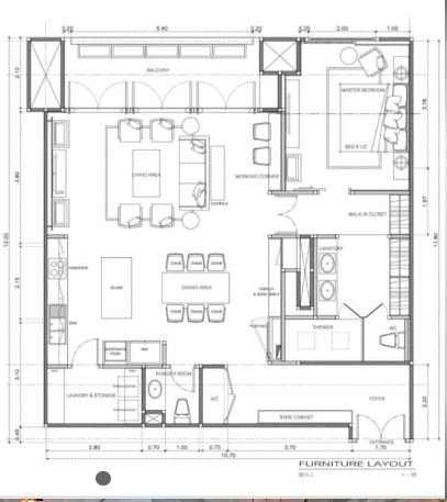 2 Bedrooms 1 Bathroom Size 123sqm. Somkid Gardens for Sale
