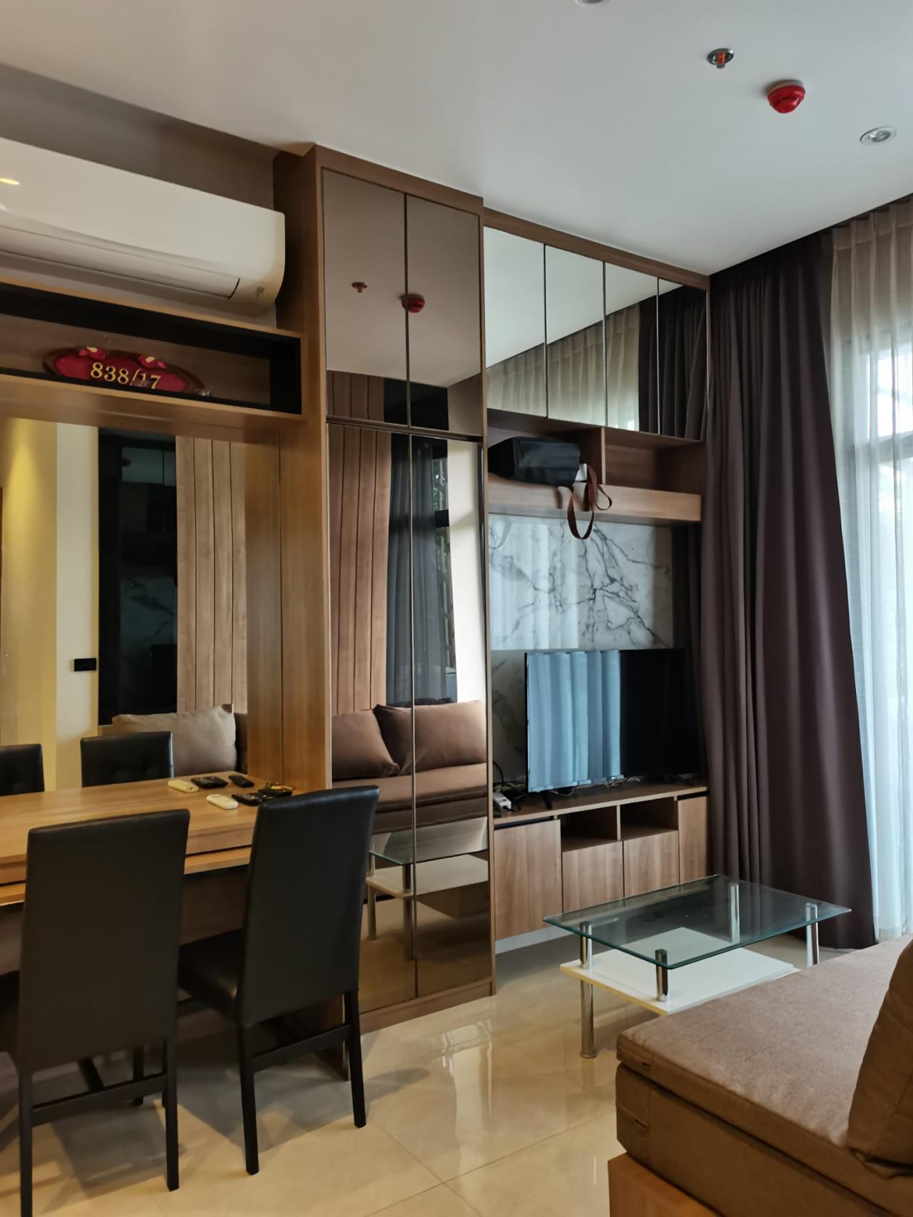 2 bedrooms 1 bathroom size 48 sqm. Mayfair Sukhumvit 50 for Rent
