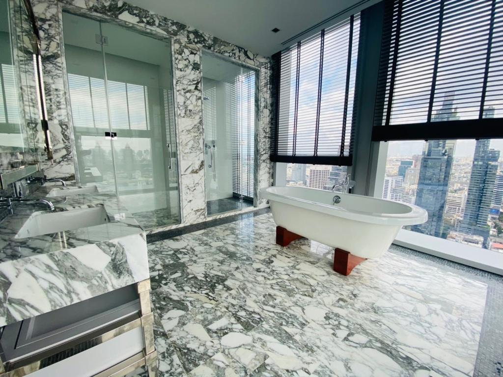 3 Bedrooms, 3 Bathrooms 205sqm size 33rd Floor  The Ritz Carlton For Rent 175,000 till May 2024 & For Sale 100MB Negotiable Price
