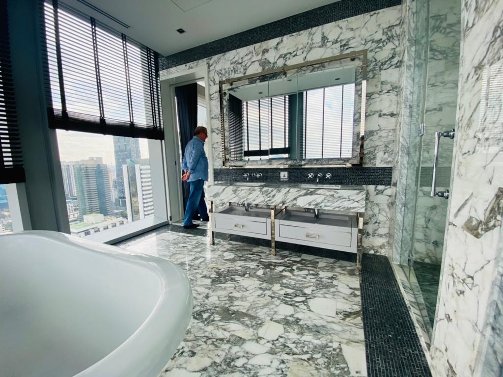 3 Bedrooms, 3 Bathrooms 205sqm size 33rd Floor  The Ritz Carlton For Rent 175,000 till May 2024 & For Sale 100MB Negotiable Price