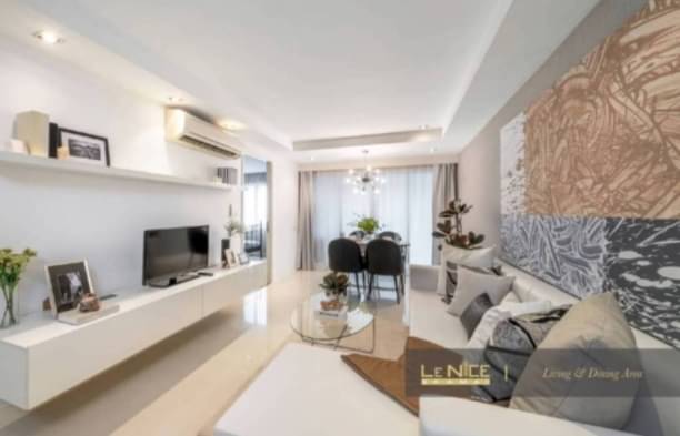 2 Bedrooms, 2 Bathrooms 67 .58 sqm size Le Nice Ekamai For Rent 35,000THB