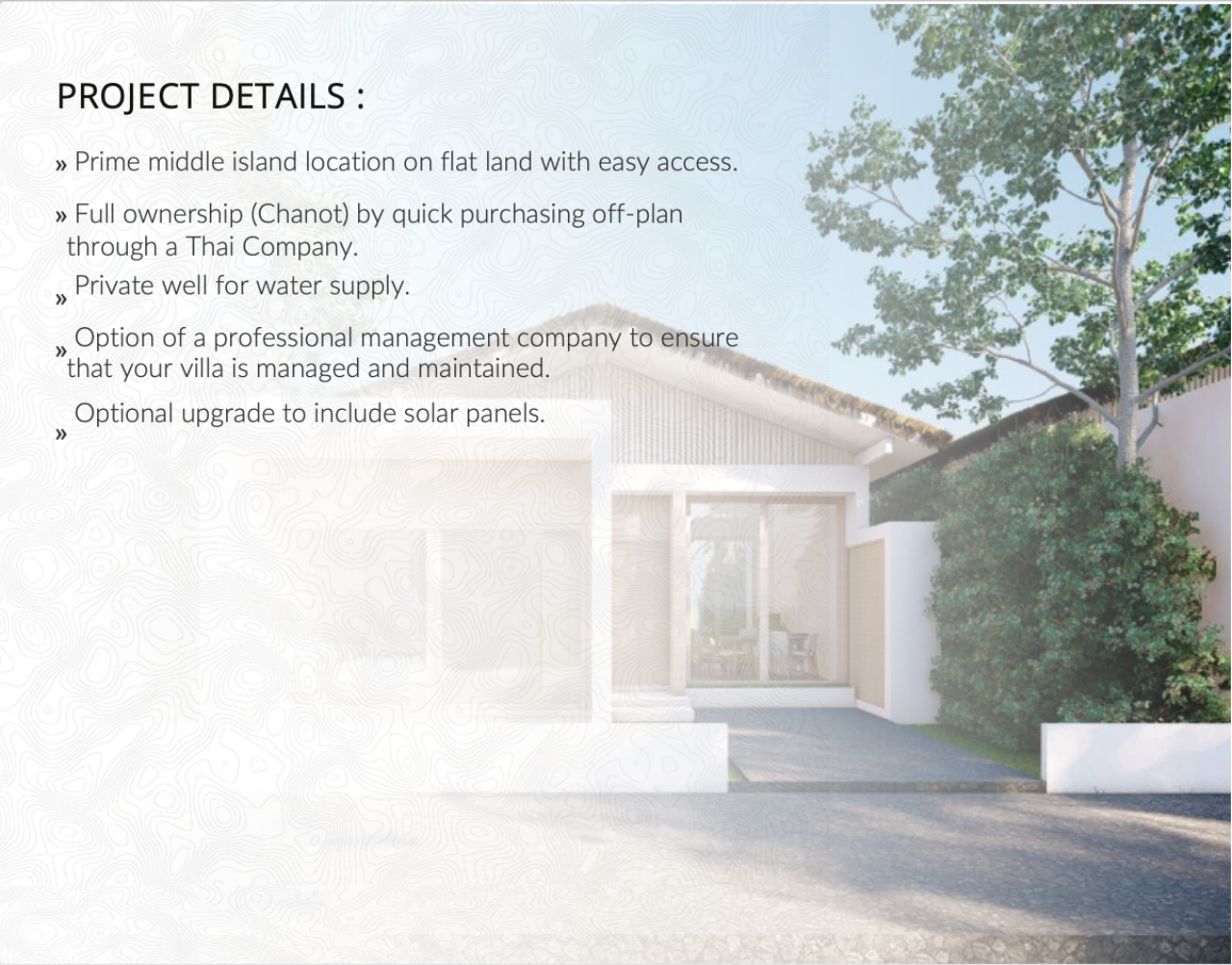 2 bedrooms, 2 bathrooms 96 sqm size at Dao Phangan Coconut Grove Villas For Sale 6.5MB