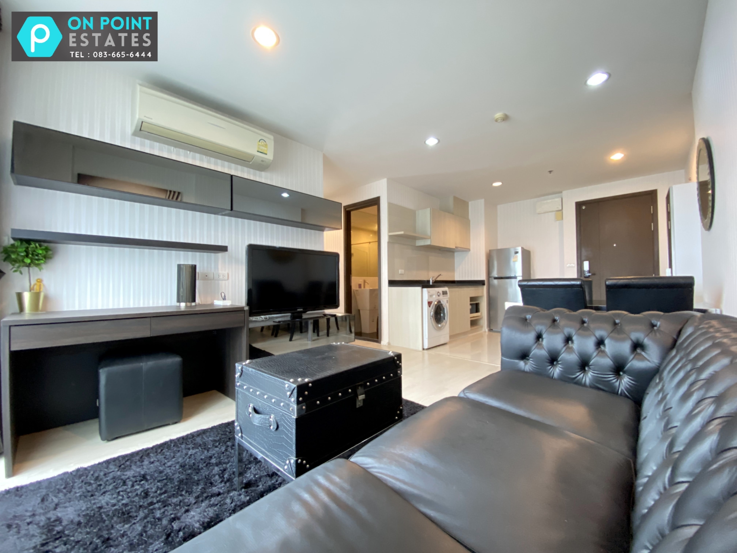 2 Bedrooms, 2 Bathrooms 60.70sqm size at Rhythm Sathorn - Narathiwas For Rent 35K THB
