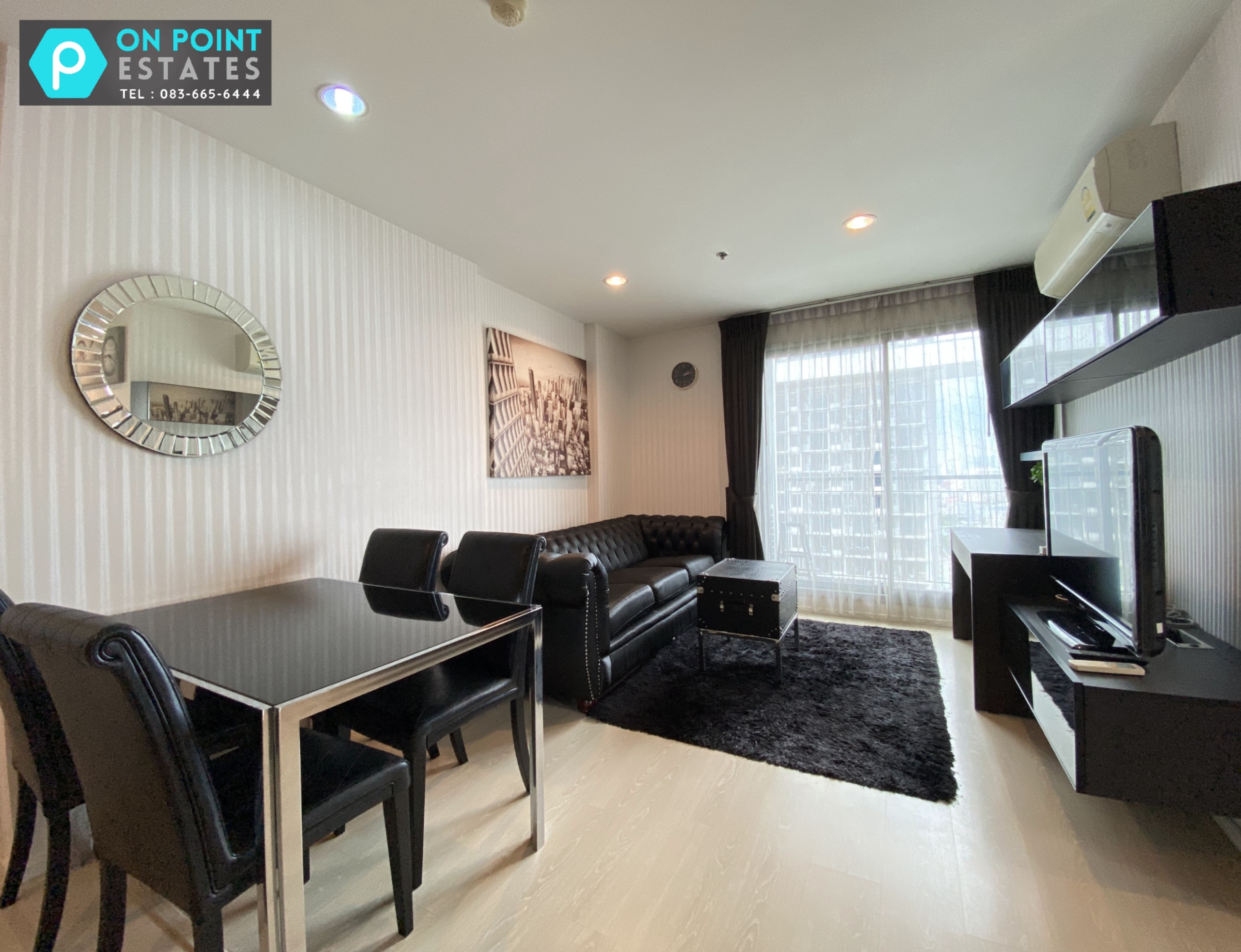 2 Bedrooms, 2 Bathrooms 60.70sqm size at Rhythm Sathorn - Narathiwas For Rent 35K THB