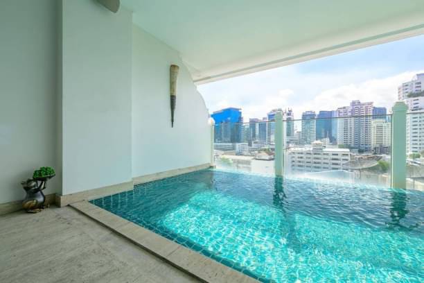 2 Bedrooms, 3 Bathrooms 237sqm size 9th Flr at Le Raffine Jambu Dvipa For Rent 160,000