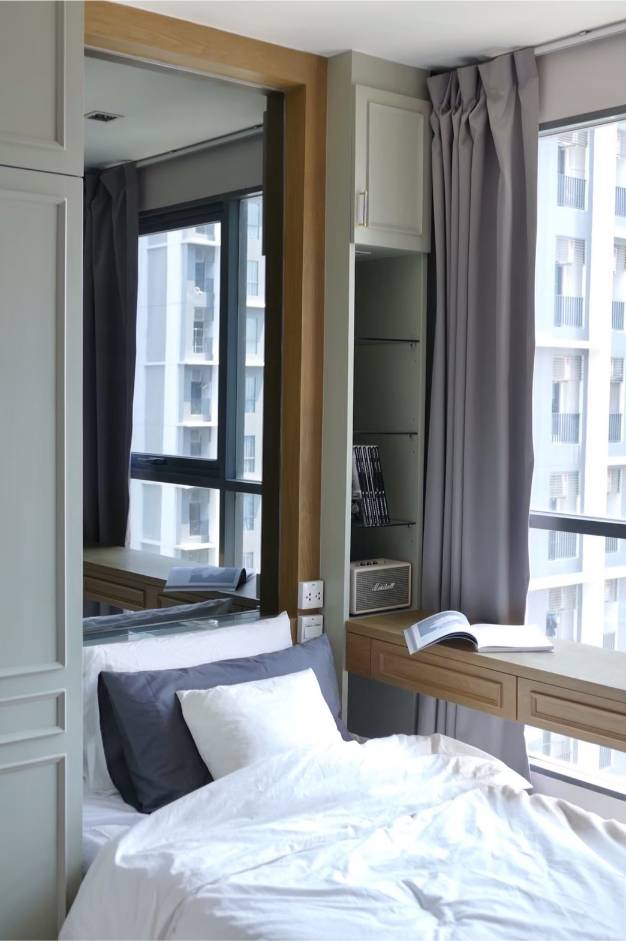 2 Bedrooms, 1 Bathroom 45.35sqm 17th Flr @ Ideo Mobi Sukhumvit 81 For Rent 27,999THB & For Sale 5,999,999MB