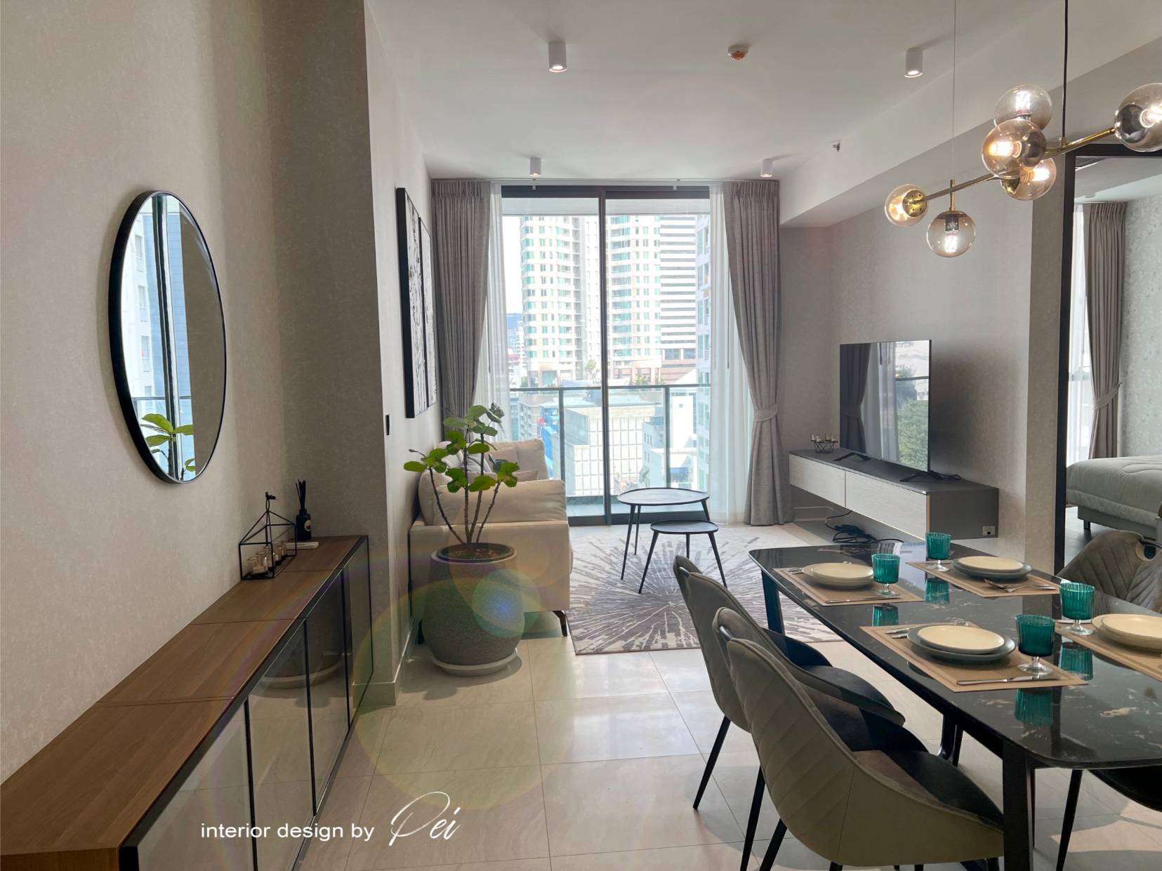2 Bedrooms,2 Bathrooms 98sqm @Tait Sathorn 12 For Rent 100,000THB/Month