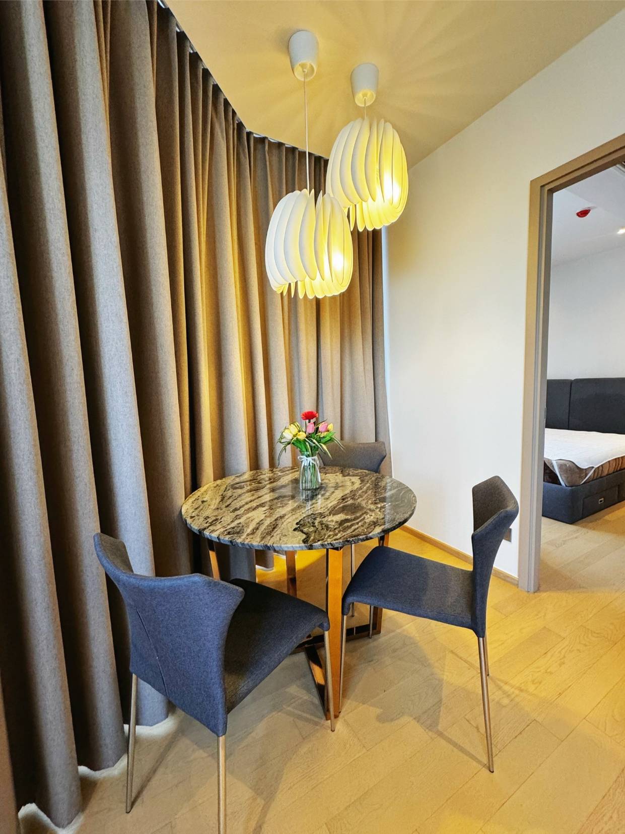 2 Bedrooms,2 Bathrooms 67sqm 25th Flr @Ashton Asoke Rama 9 For Rent 65,000THB/Month