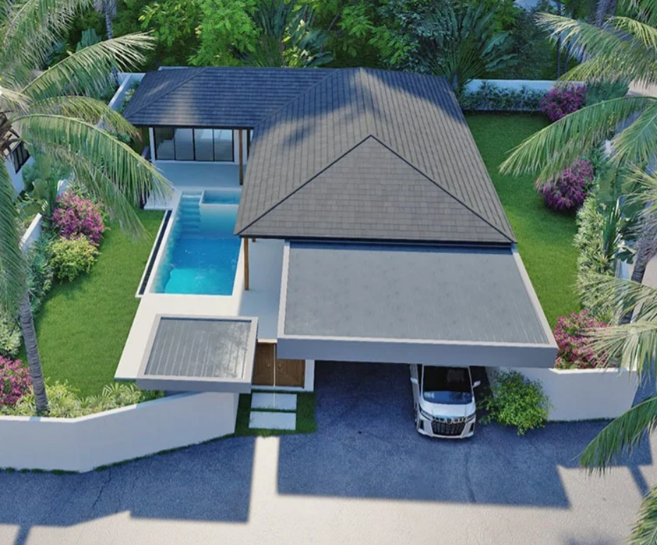 3 Bedrooms, 3 Bathrooms 250sqm @FANTASTIQUE FAMILY HOUSE WITH GARDEN, 5 MINUTES FROM THE BEACH AND WINFDIELD INTERNATIONAL For Sale 6,950,000 THB