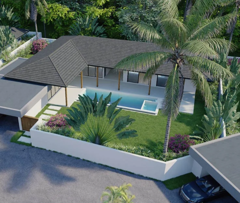 3 Bedrooms, 3 Bathrooms 250sqm @FANTASTIQUE FAMILY HOUSE WITH GARDEN, 5 MINUTES FROM THE BEACH AND WINFDIELD INTERNATIONAL For Sale 6,950,000 THB