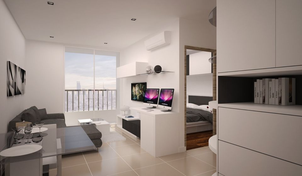 1 Bedroom, 1 Bathroom 47sqm 27th Flr@The Circle Petchaburi Tower 2 For Sale 4.7MB Includes 800,000THB worth of Appliances and Furnitures.