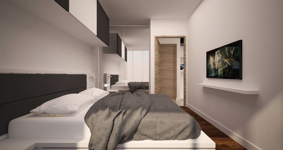 1 Bedroom, 1 Bathroom 47sqm 27th Flr@The Circle Petchaburi Tower 2 For Sale 4.7MB Includes 800,000THB worth of Appliances and Furnitures.