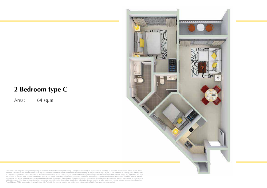 1-3 Bed/Bath 28-71sqm @Cassia Residences Rama9 5.64-14M BATH