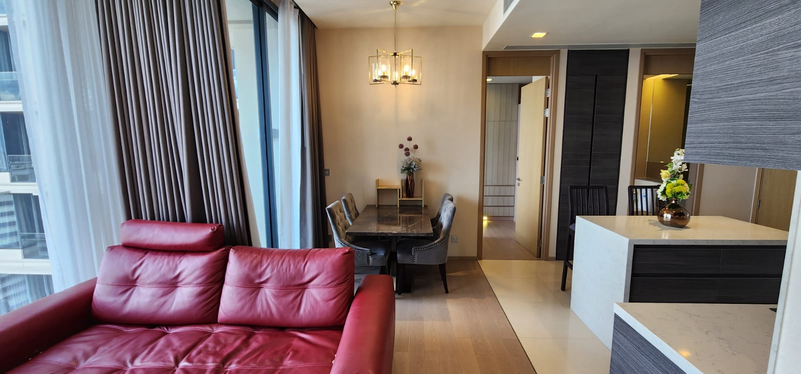 2BR/2BA Condo @The Esse Asoke - 28th Flr, 74.31sqm, 61k / mo