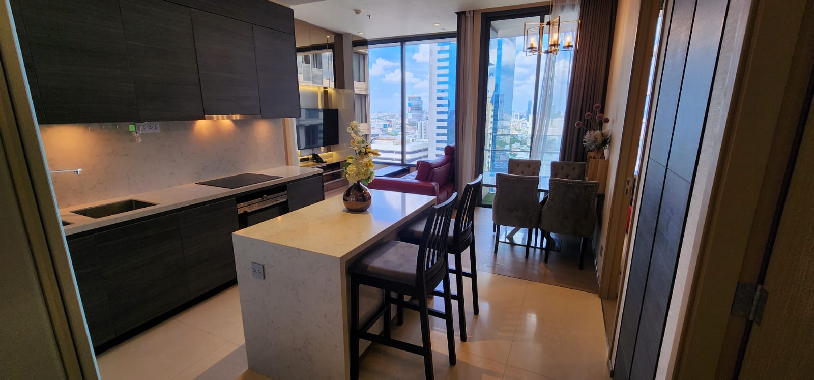 2BR/2BA Condo @The Esse Asoke - 28th Flr, 74.31sqm, 61k / mo