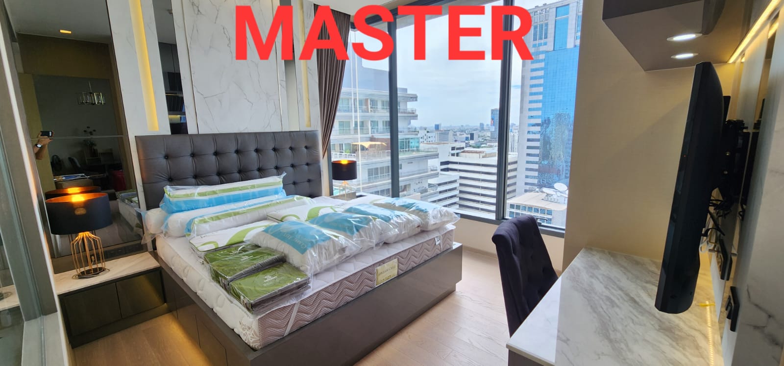 2BR/2BA Condo @The Esse Asoke - 28th Flr, 74.31sqm, 61k / mo