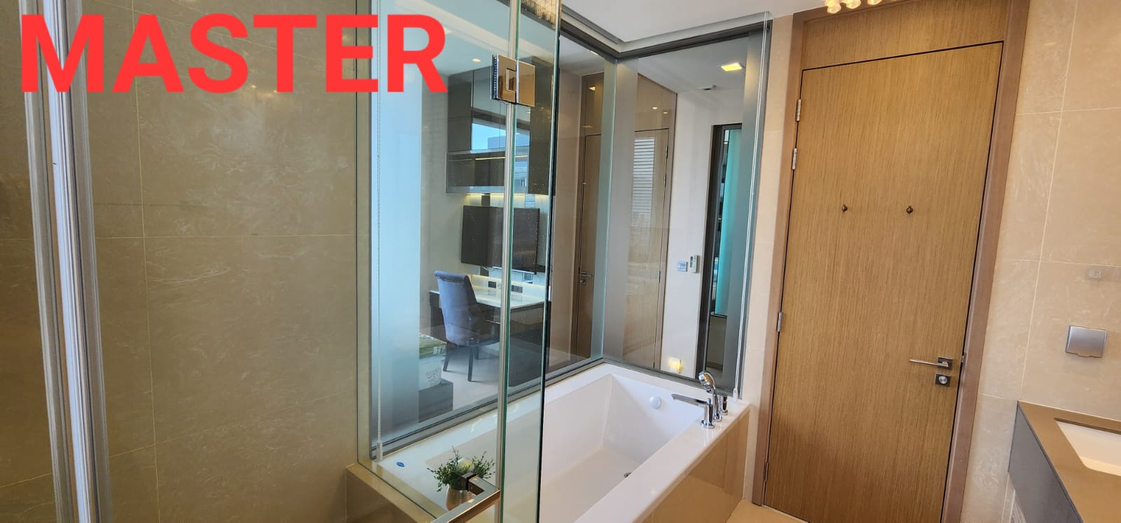 2BR/2BA Condo @The Esse Asoke - 28th Flr, 74.31sqm, 61k / mo