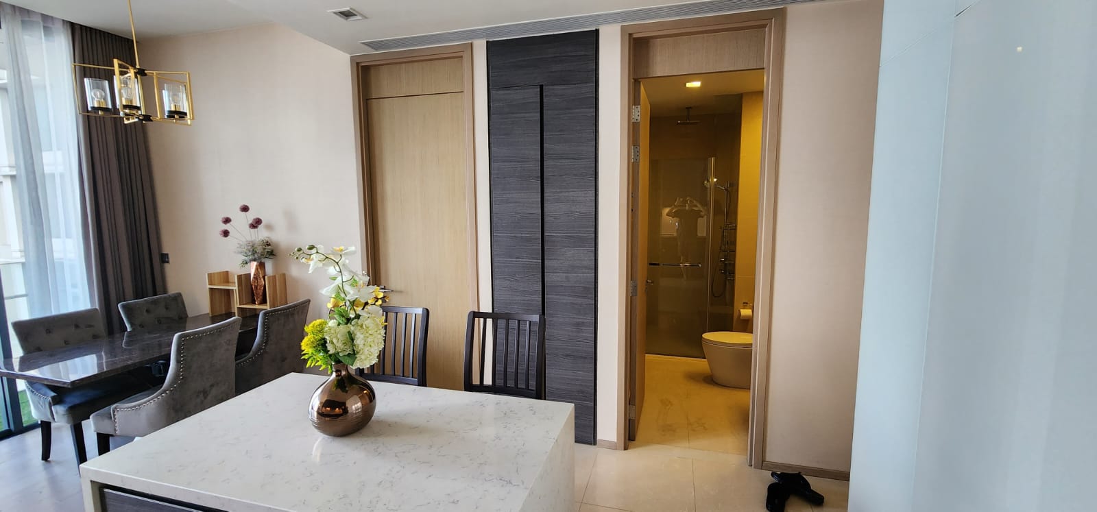2BR/2BA Condo @The Esse Asoke - 28th Flr, 74.31sqm, 61k / mo