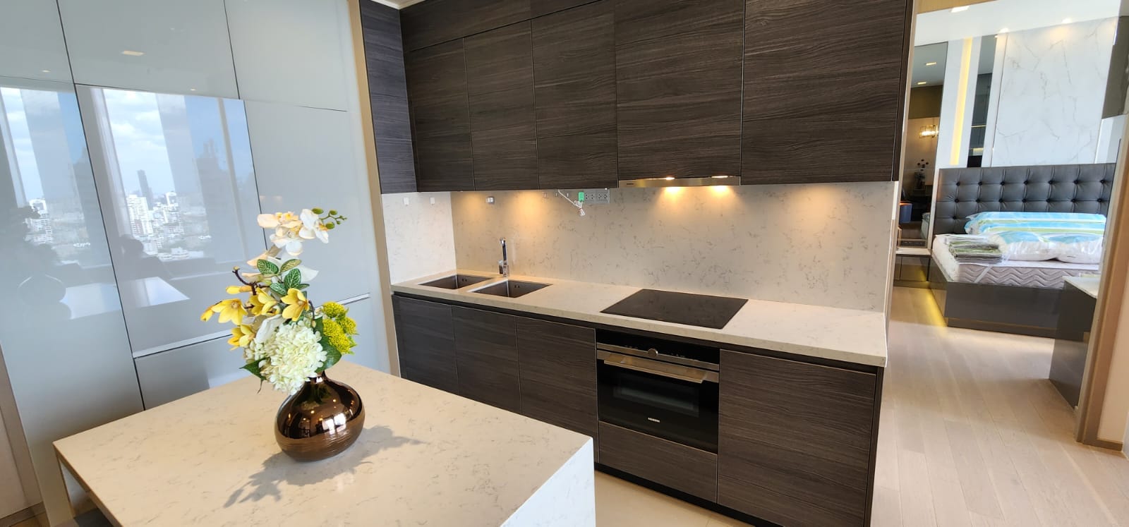 2BR/2BA Condo @The Esse Asoke - 28th Flr, 74.31sqm, 61k / mo