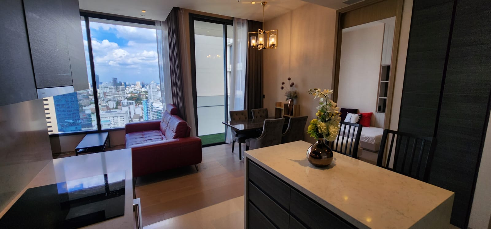 2BR/2BA Condo @The Esse Asoke - 28th Flr, 74.31sqm, 61k / mo