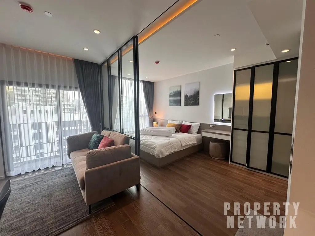 1-Bedroom, 1-Bathroom Condo for Rent at Muniq Sukhumvit 23, 43 sqm, ฿45,000/month, Near MRT Sukhumvit & BTS Asoke, Fully Furnished, Pet-Friendly
