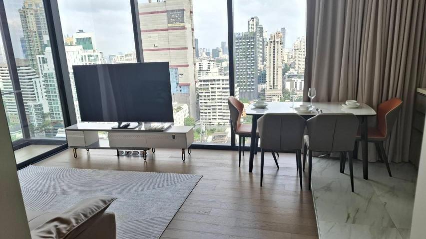 Rent a luxury 2-bedroom, 2-bathroom condo at Celes Asoke, 71 sqm, for 80,000 THB/month. Prime location with top amenities, BTS & MRT access, and city views.