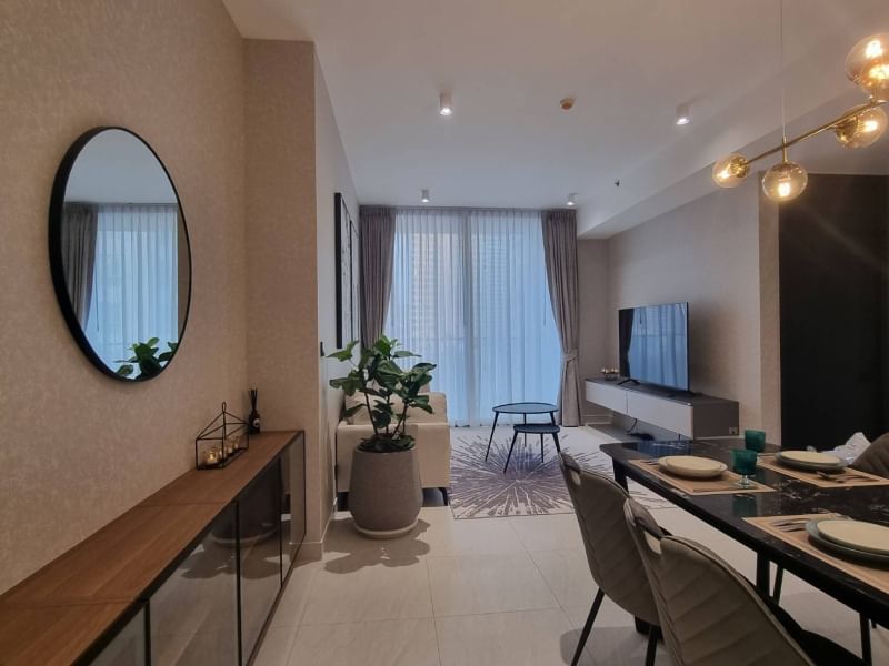 2-Bedroom, 2-Bathroom Condo for Rent at Tait Sathorn 12 – 98 sqm, Stunning City Views, ฿120,000/month, Near BTS Chong Nonsi, Sathorn, Bangkok