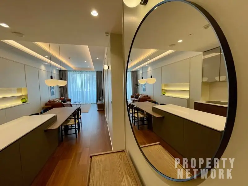 Rent or own this luxurious 2-bedroom 2-bathroom condo at The Estelle Phrom Phong. Fully furnished Condo for sale at 39,400,000 THB or Rent at 125,000 THB/month near BTS Phrom Phong