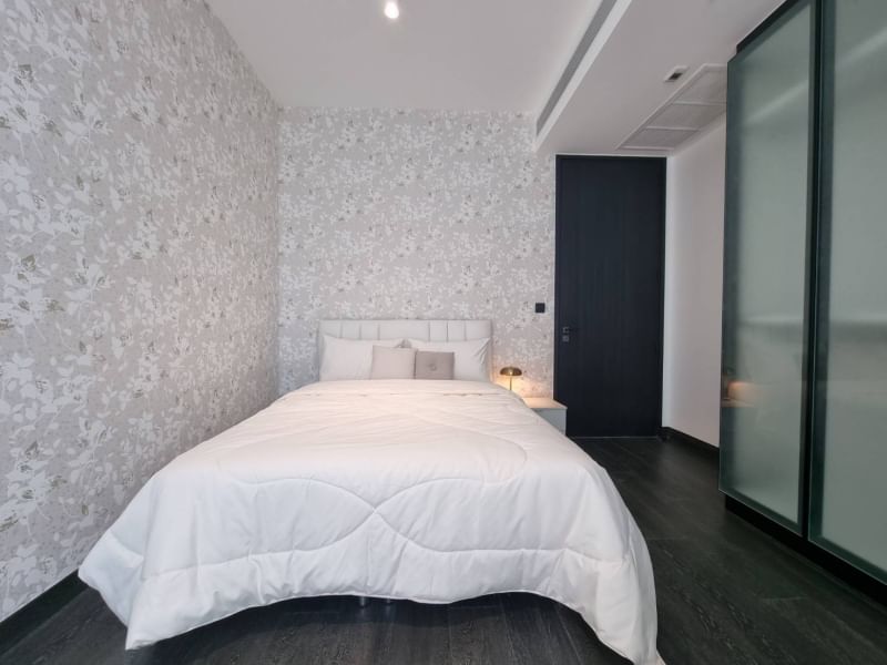 Luxurious 2-bedroom condo for rent at TAIT Sathorn 12, 98 sqm, fully furnished, brand new. Rent at 120,000 THB/month. Location Near BTS Saint Louis and BTS Chong Nonsi