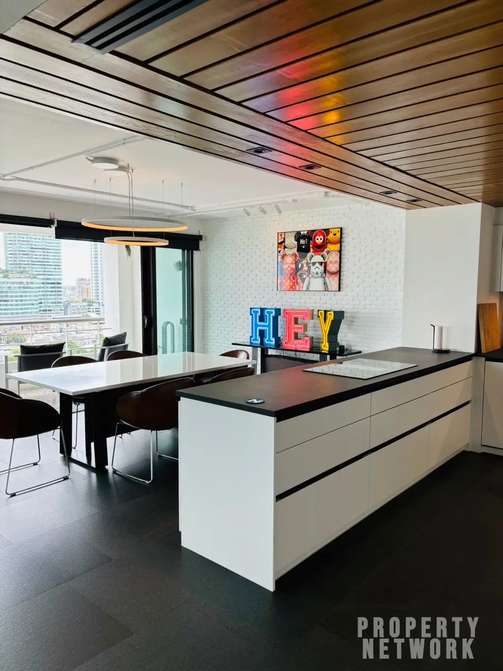 Discover luxury living with this loft-style duplex at The Habitat Sukhumvit 53. Spacious 365 sqm, 3 bedrooms, pet-friendly, and fully renovated. Sale Price: 50M THB. Near BTS Thong Lor