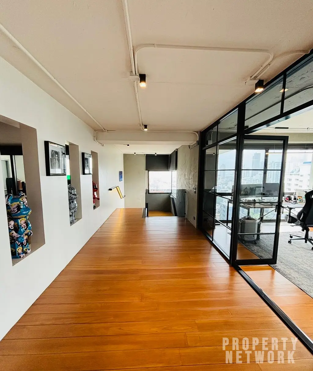 Discover luxury living with this loft-style duplex at The Habitat Sukhumvit 53. Spacious 365 sqm, 3 bedrooms, pet-friendly, and fully renovated. Sale Price: 50M THB. Near BTS Thong Lor