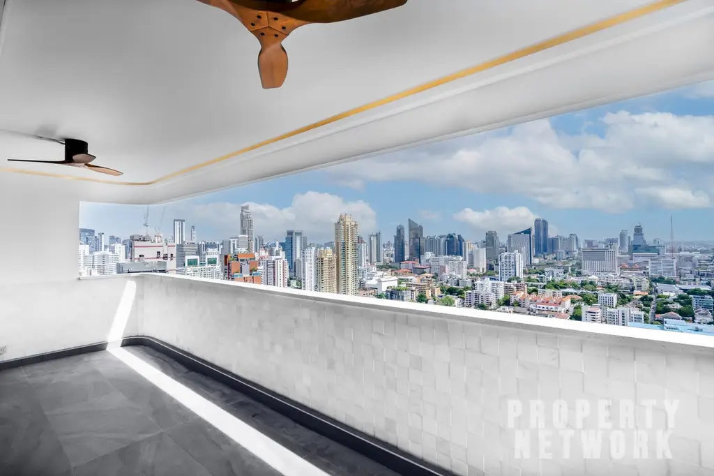 Explore this fully renovated 5-bedroom, 6-bathroom penthouse at D.S. Tower 1 Sukhumvit 33, offering 325 sqm of luxury living with pet-friendly amenities near BTS Phrom Phong
