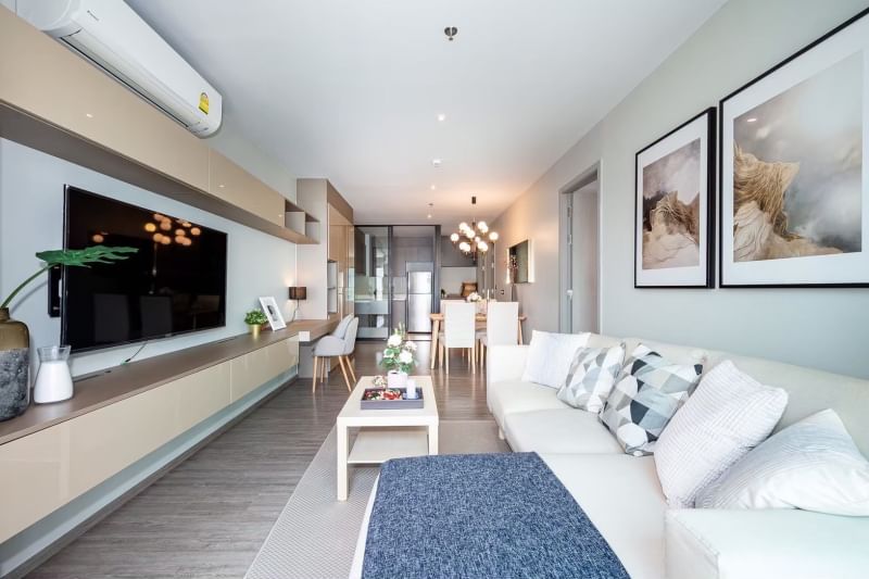 2-Bed, 2-Bath Condo for Rent at Rhythm Ekkamai, 80 sq.m., Stunning City Views, ฿75,000/month, Near Ekkamai BTS – Luxury Living in Sukhumvit
