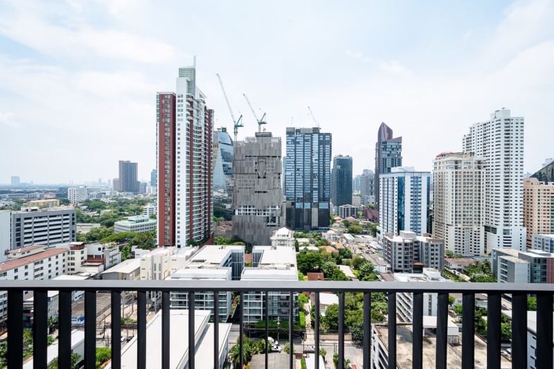 2-Bed, 2-Bath Condo for Rent at Rhythm Ekkamai, 80 sq.m., Stunning City Views, ฿75,000/month, Near Ekkamai BTS – Luxury Living in Sukhumvit