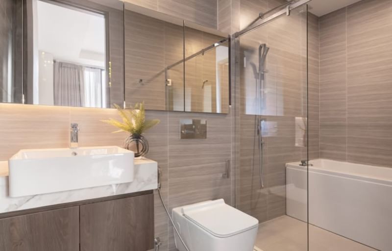 Rent a 2-bedroom 1-bathroom condo at Park Origin Thonglor, Bangkok. Fully furnished, scenic views, luxury amenities, prime Thonglor location near BTS Thonglor. Rent 65,000 THB/month