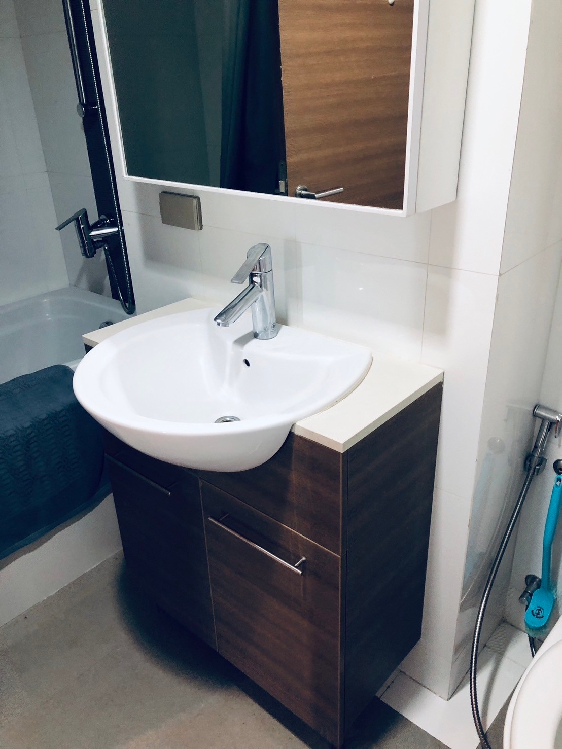 1-Bed, 2-Bath condo at Nusasiri Grand, 35,000 THB/month.