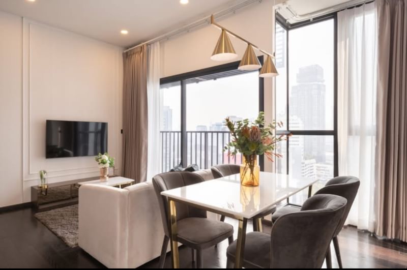 2-Bedroom, 1-Bathroom Condo for Rent at Park Origin Thonglor, 50 sqm, ฿65,000/month – Near BTS Thong Lor & Ekkamai, Luxury Living in Bangkok