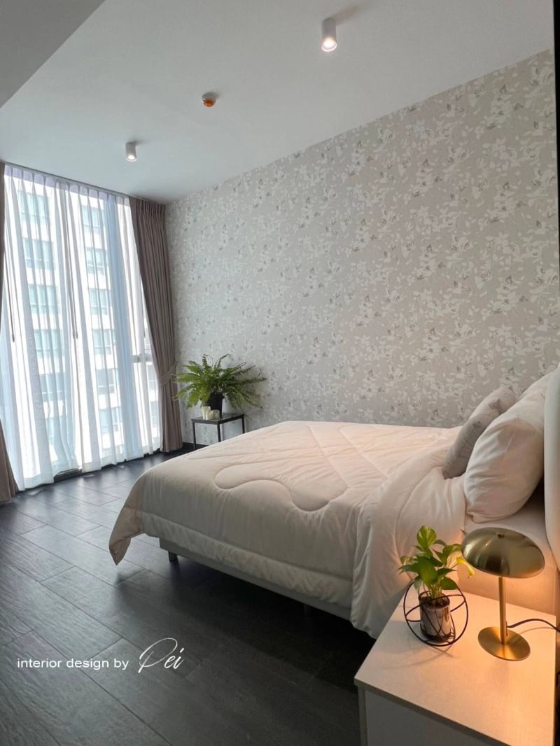 2-Bed, 2-Bath, 98 sqm Condo for Rent at Tait Sathorn 12, Sathon – Stunning City Views, BTS Saint Louis, ฿120,000/month, Modern Luxury Living