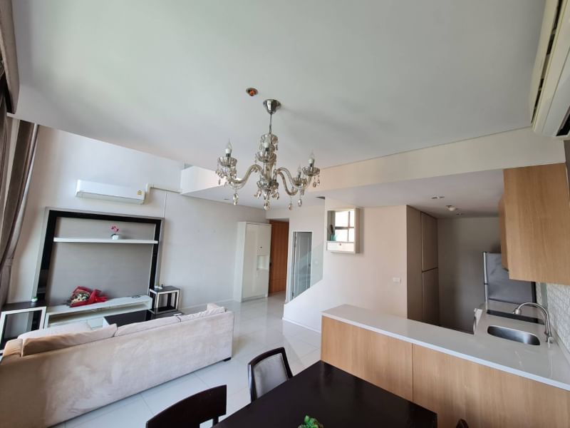 Stunning 1-Bedroom, 2-Bathroom condo at Villa Asoke, 80 sqm, fully furnished. Prime location in Makkasan, Bangkok. For sale at 9,800,000 THB.