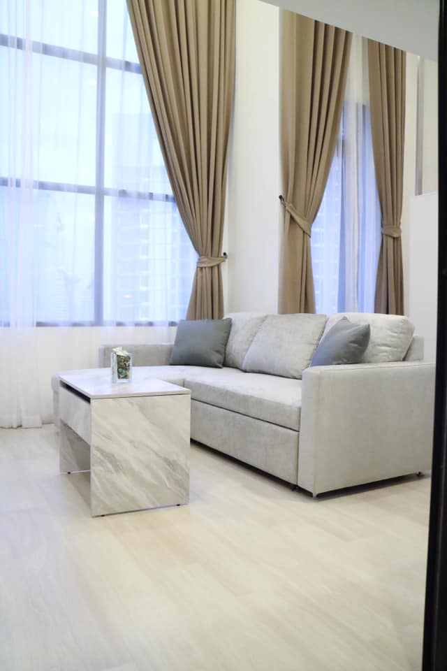 Modern 1-Bedroom, 1-Bathroom condo at Knightsbridge Prime Sathorn, 37 sqm. For rent at 26,000 THB. Prime location near Chong Nonsi BTS, ideal for city living.