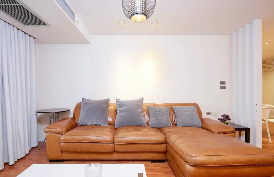 Spacious 2-bedroom, 2-bathroom condo at Crystal Garden, 110 sqm, 58,000 THB/month. Close to BTS Nana with top-notch amenities.