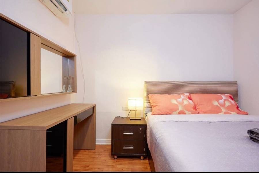 Spacious 2-bedroom, 2-bathroom condo at Crystal Garden, 110 sqm, 58,000 THB/month. Close to BTS Nana with top-notch amenities.