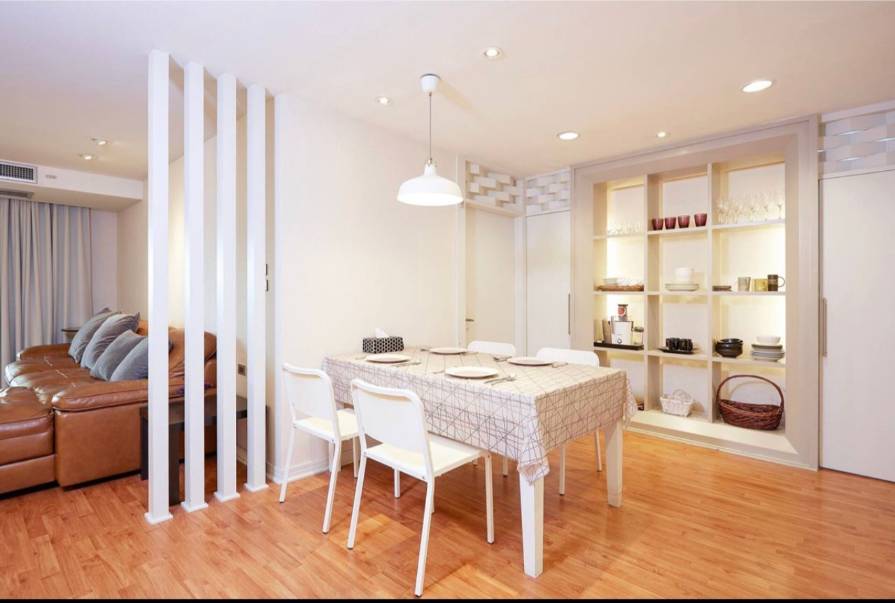 Spacious 2-bedroom, 2-bathroom condo at Crystal Garden, 110 sqm, 58,000 THB/month. Close to BTS Nana with top-notch amenities.