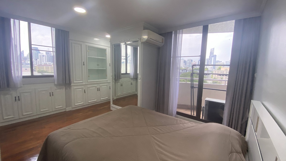 Rent a spacious 2-bedroom, 2-bathroom condo at Supalai Place Sukhumvit 39. Fully furnished, 111.54 sqm, for 38,500 THB/month. Near BTS Phrom Phong