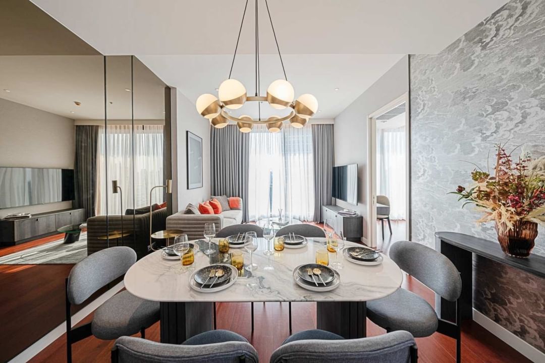 Luxury 2-bedroom condo at KHUN by YOO, Thong Lo, 83 sqm, fully furnished, rent for 130,000 THB/month. Contact BestBKKCondos for more details!
