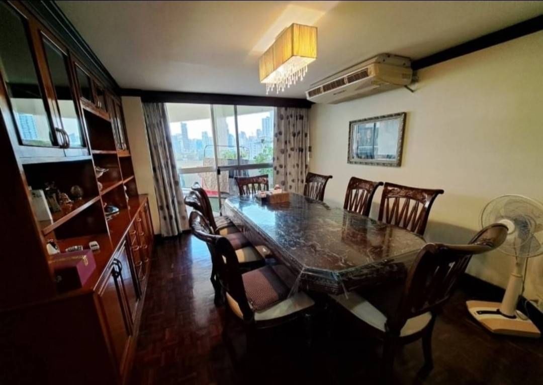 Spacious 4-bedroom condo at Tai Ping Towers, 252 sqm, fully furnished. Prime Ekamai location near BTS. Rent: 60,000 THB/month. Excellent amenities.