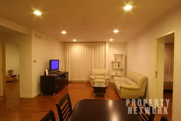 2-Bedroom, 2-Bathroom Condo for Rent at Baan Siri Ruedee, 90sqm, ฿40,000/month, Near BTS Phloen Chit, Pathum Wan – Ideal for Professionals & Families