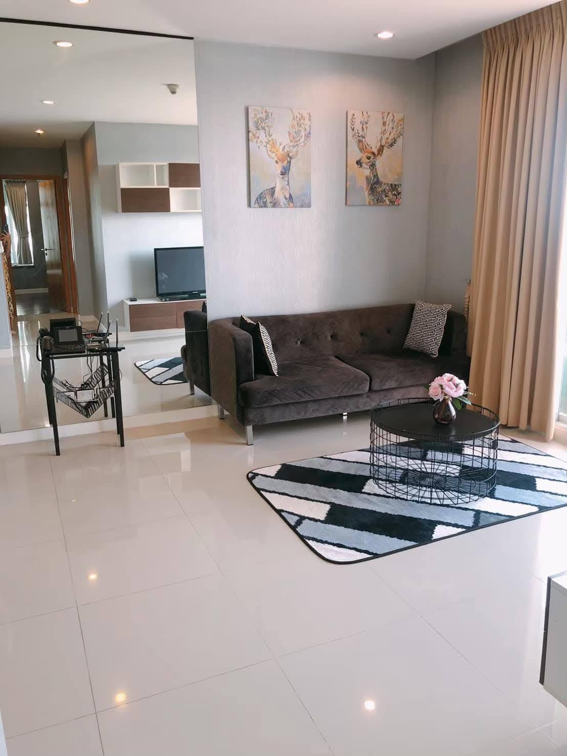 2-BR, 2-BTH, 75 sqm Condo for Rent at Circle Phetchaburi 36, 45,000 THB/month, Near Phetchaburi MRT