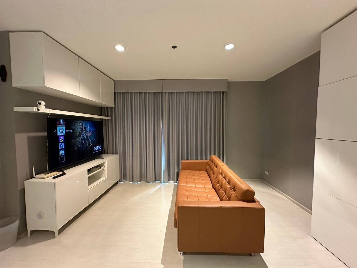 Modern 2-bed, 2-bath condo at Rhythm Sukhumvit 42, 79 sqm. Rent for 65,000 THB/month, fully furnished, near Ekkamai BTS. Great amenities and location!