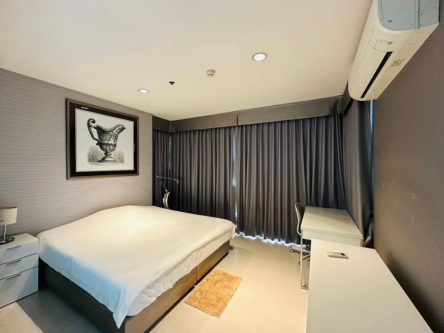 Modern 2-bed, 2-bath condo at Rhythm Sukhumvit 42, 79 sqm. Rent for 65,000 THB/month, fully furnished, near Ekkamai BTS. Great amenities and location!